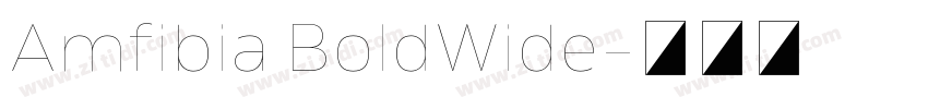Amfibia BoldWide字体转换